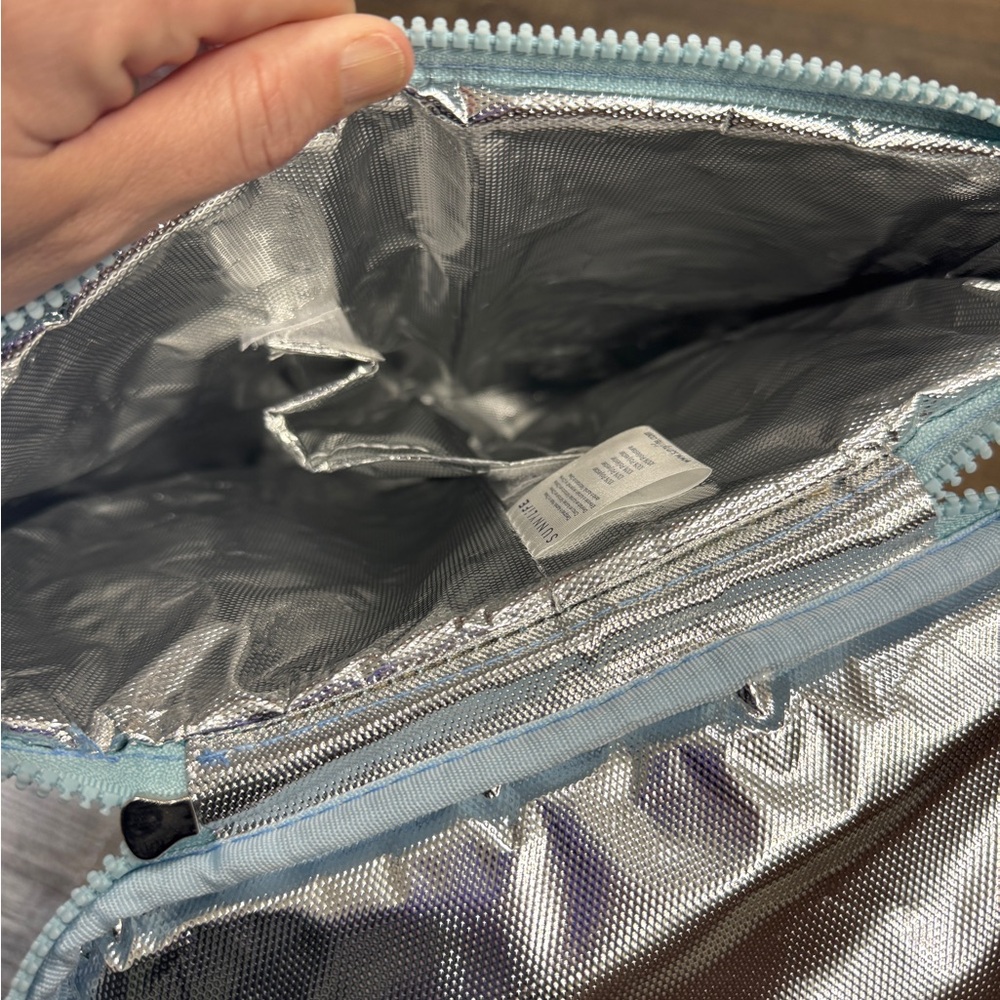 Sunnylife Light Blue Insulated Cooler Bag NWT Crossbody Lunch Tote Beach - Picture 8 of 12